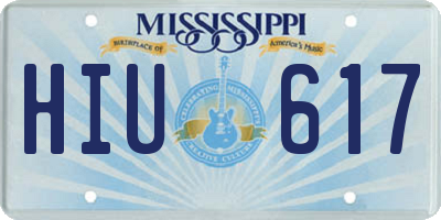 MS license plate HIU617