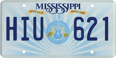 MS license plate HIU621