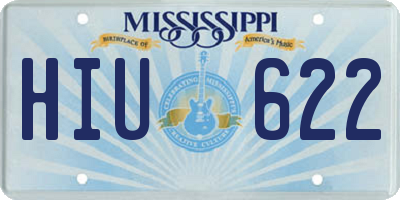 MS license plate HIU622