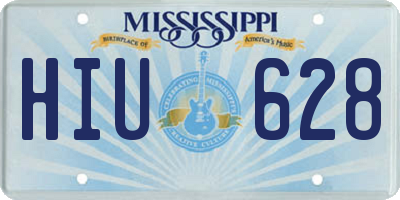 MS license plate HIU628