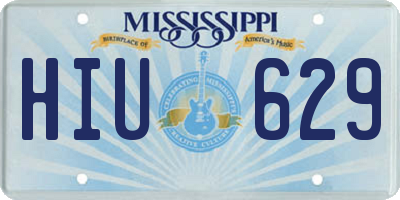 MS license plate HIU629