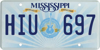 MS license plate HIU697