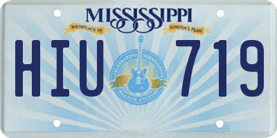 MS license plate HIU719