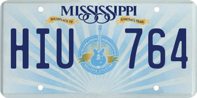 MS license plate HIU764