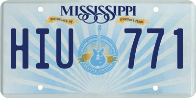 MS license plate HIU771