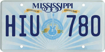 MS license plate HIU780