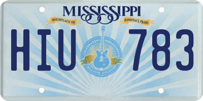 MS license plate HIU783