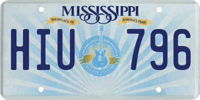 MS license plate HIU796