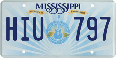 MS license plate HIU797