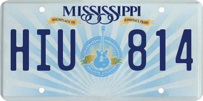 MS license plate HIU814
