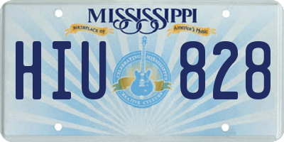 MS license plate HIU828
