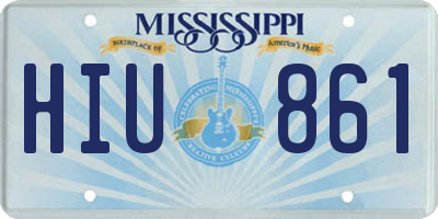 MS license plate HIU861