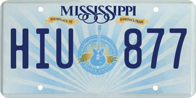 MS license plate HIU877