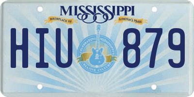 MS license plate HIU879