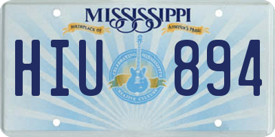 MS license plate HIU894
