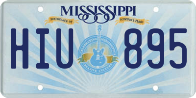 MS license plate HIU895