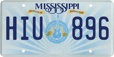 MS license plate HIU896