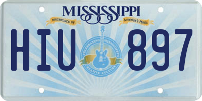 MS license plate HIU897