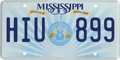 MS license plate HIU899