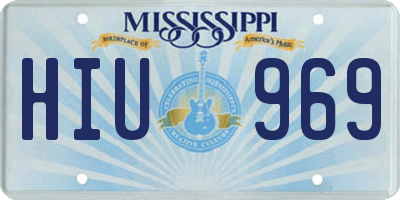 MS license plate HIU969