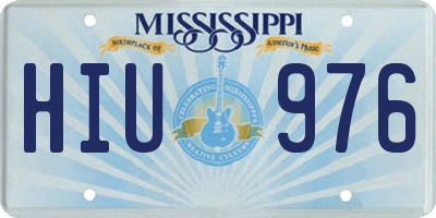 MS license plate HIU976