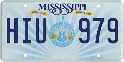 MS license plate HIU979