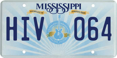 MS license plate HIV064