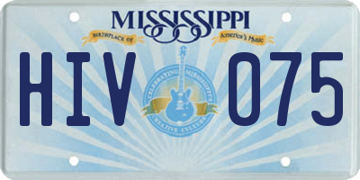 MS license plate HIV075