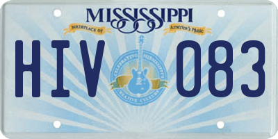 MS license plate HIV083