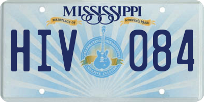 MS license plate HIV084