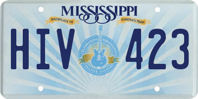 MS license plate HIV423