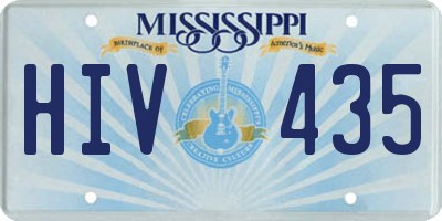 MS license plate HIV435