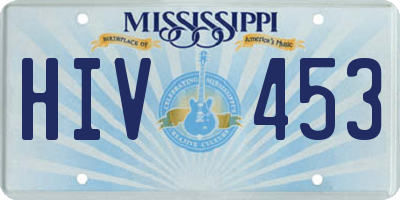 MS license plate HIV453