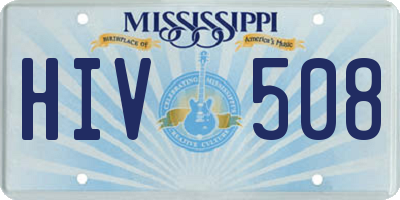 MS license plate HIV508