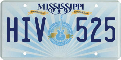 MS license plate HIV525