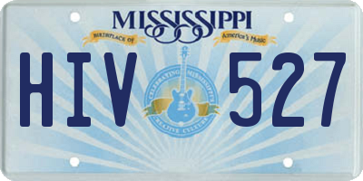 MS license plate HIV527
