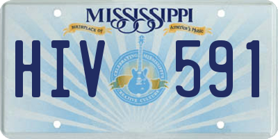MS license plate HIV591