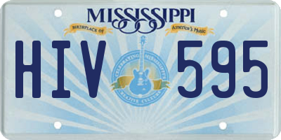 MS license plate HIV595