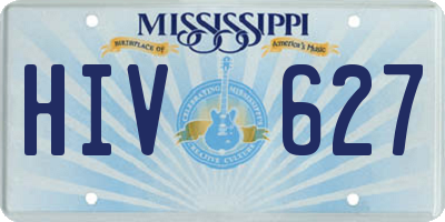 MS license plate HIV627