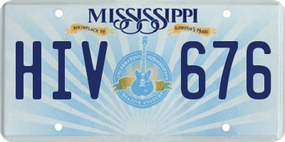 MS license plate HIV676