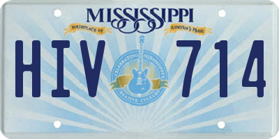 MS license plate HIV714