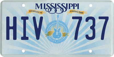 MS license plate HIV737