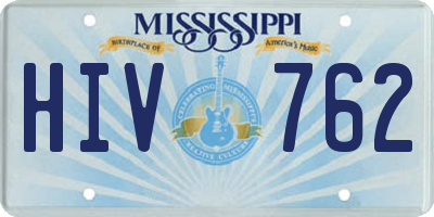 MS license plate HIV762