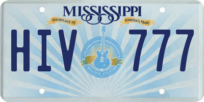 MS license plate HIV777