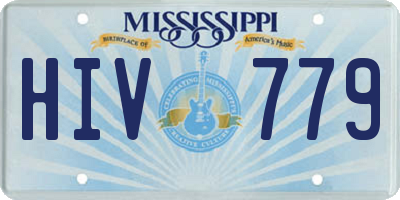 MS license plate HIV779