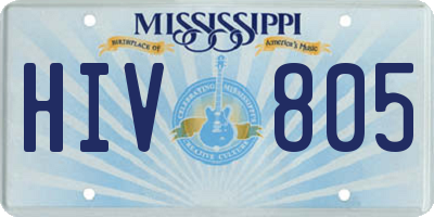 MS license plate HIV805