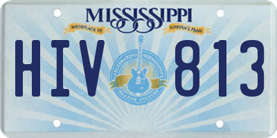 MS license plate HIV813