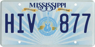 MS license plate HIV877