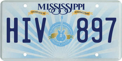 MS license plate HIV897