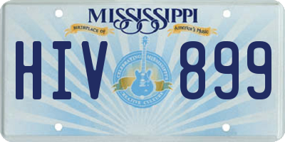 MS license plate HIV899